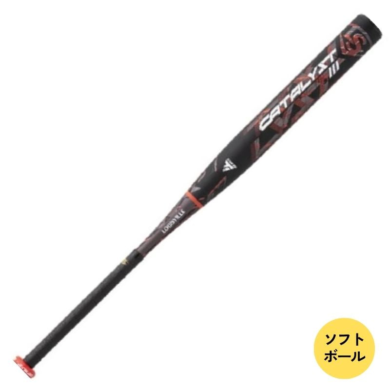 ソフトボール3号(革・ゴム兼用) ルイスビルスラッガー2025年モデル カタリストⅢTI WBL25930108671 86cm 710g ブラック(トップバランス)