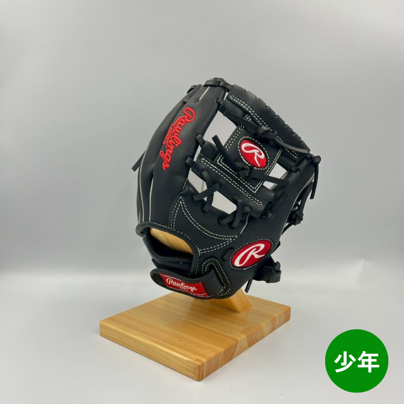 ローリングス少年軟式用グラブ(グローブ) GJ5SCBFSS Bブラック 右投げ用 サイズSS 20%OFF