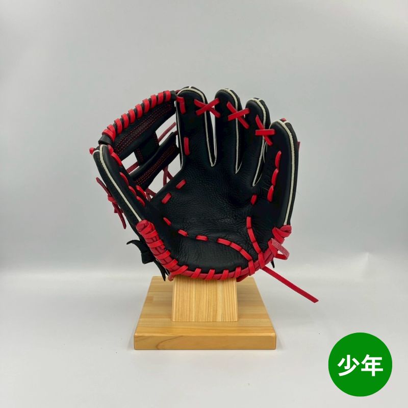 ワールドペガサスキッズ用グラブ(グローブ) WGJ4FK 9023ブラック×レッド 右投げ用 年中~小学校低学年用 25%OFF