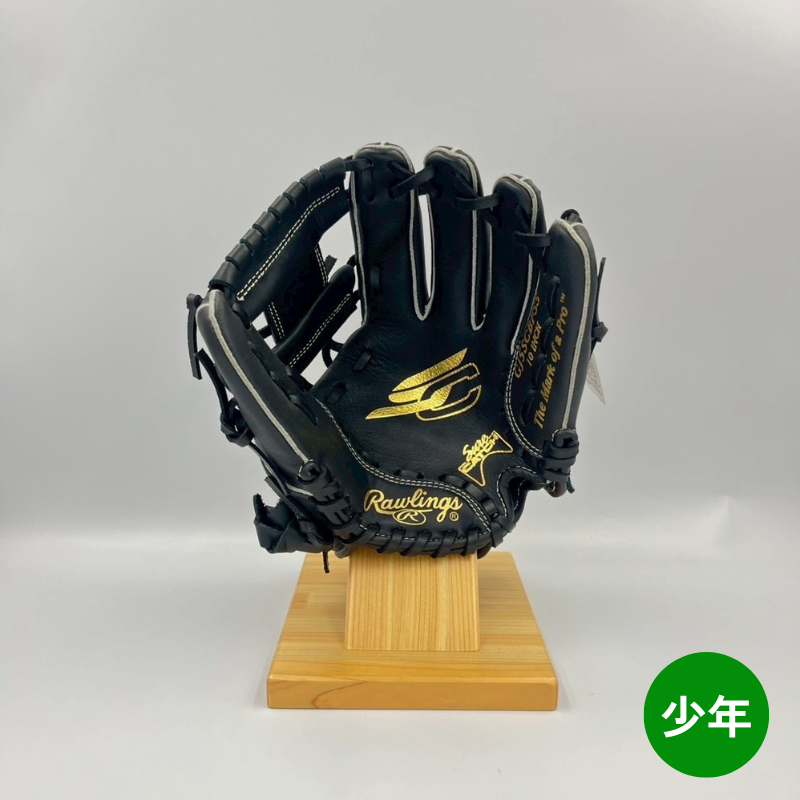 ローリングス少年軟式用グラブ(グローブ) GJ5SCBFSS Bブラック 右投げ用 サイズSS 20%OFF