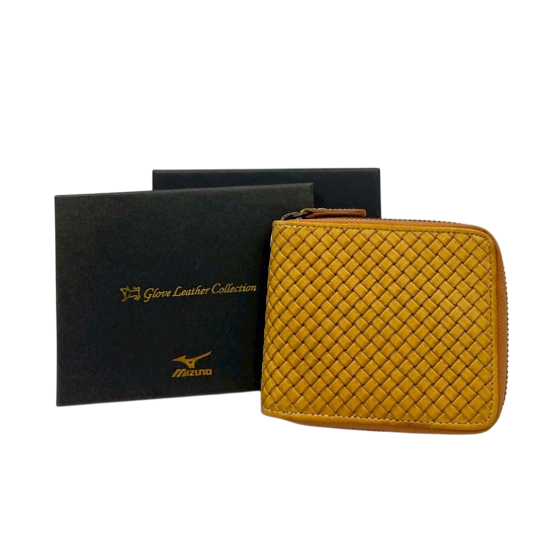 ミズノ 限定革財布(ファスネー付2つ折り) 1GJYG01300 USAコルク