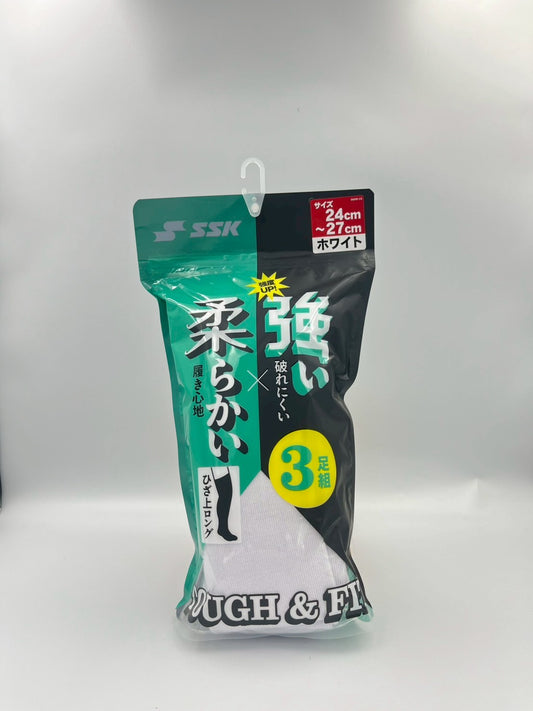 エスエスケイ　アンダーソックス3足組　YA2537　ホワイト　24ｃｍ～27ｃｍ