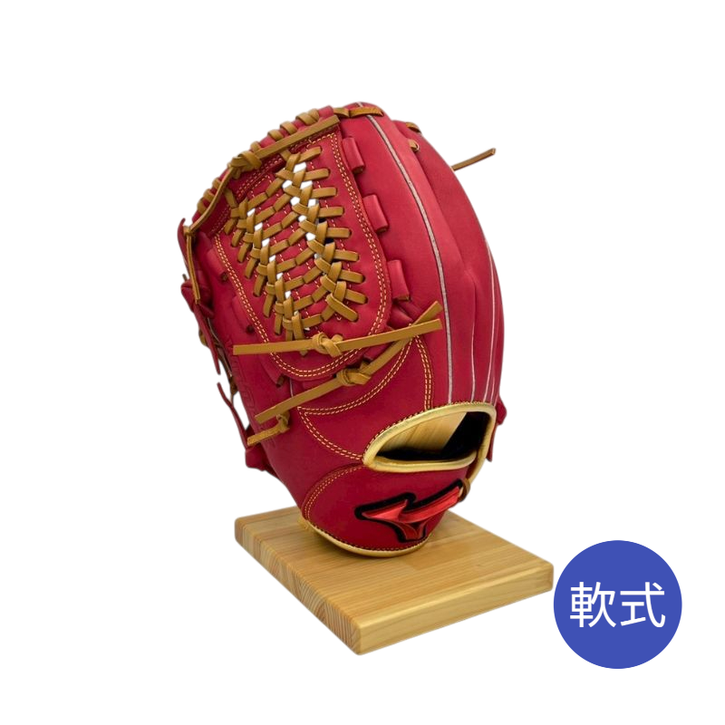 ミズノ軟式グラブ（グローブ）　1AJGR21710　6249Hレッド×コルク  左投げ用　オールラウンド用　サイズ10　25％OFF