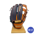 ウィルソン軟式グラブ（グローブ）　WBW101542　Tオレンジ×ネイビーSS  右投げ用　内野手用　サイズ11.5インチ　20％OFF
