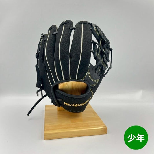 ワールドペガサスキッズ用グラブ（グローブ）　WGJ4FK　9090ブラック×ブラック  右投げ用　年中～小学校低学年用　25％OFF