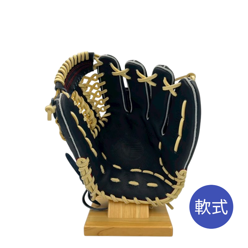 久保田スラッガー軟式用グラブ（グローブ）　LT24-GS4　KSブラック×トレンチ　限定品　湯もみ型付け済み