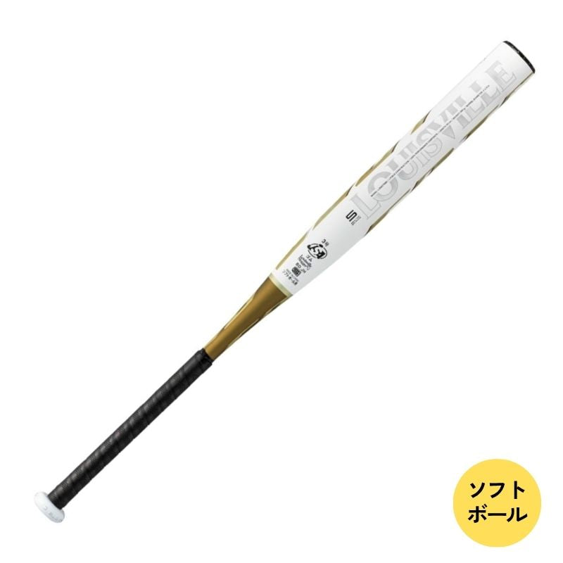 ソフトボール３号（ゴム3号用）　ルイスビルスラッガー2025年モデル　カタリストⅢTI　WBL40860108368　83cm　680g　ホワイト×ゴールド（セミトップバランス）