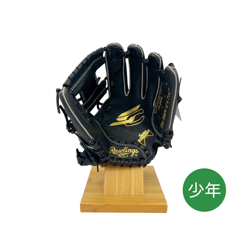 ローリングス少年軟式用グラブ（グローブ）　GJ4SCBFSS　Bブラック  右投げ用　サイズSS　20％OFF