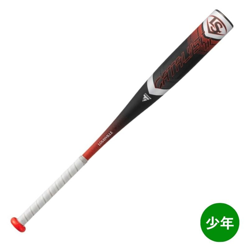 少年軟式金属バット　ルイスビルスラッガー2025年モデル　カタリストⅢ　WBL40800107856　78cm　560g　ブラック×レッド