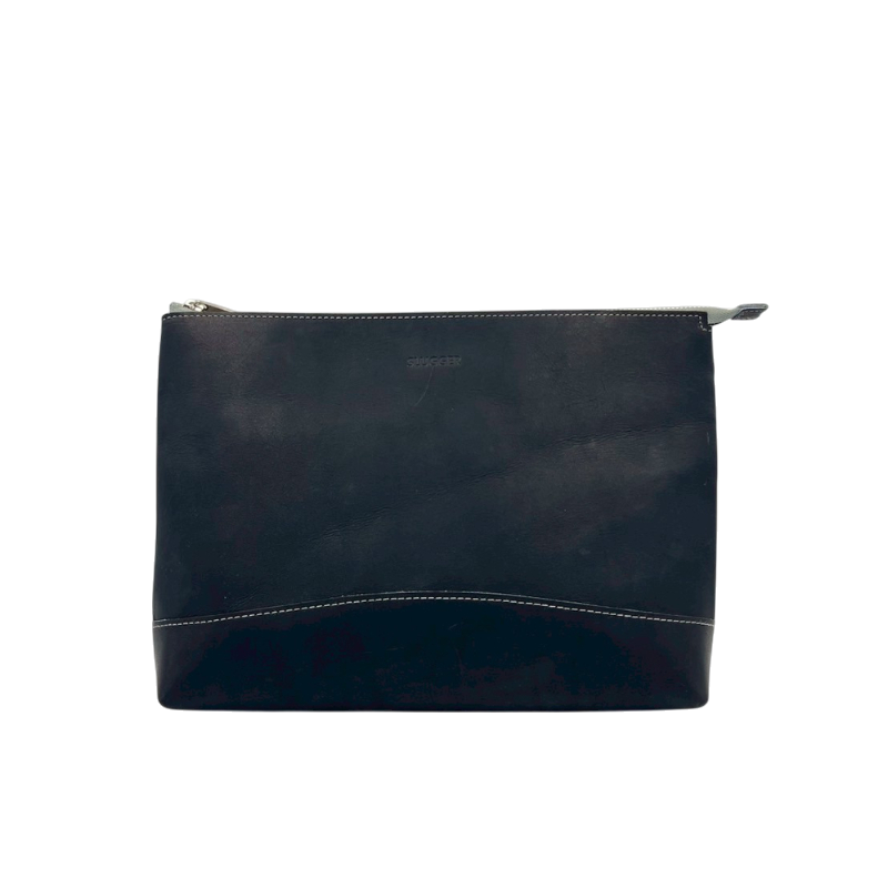 久保田スラッガー　限定レザーバッグinバッグ　バッグインバッグ大　LT23-L6　KSブラック×グレー