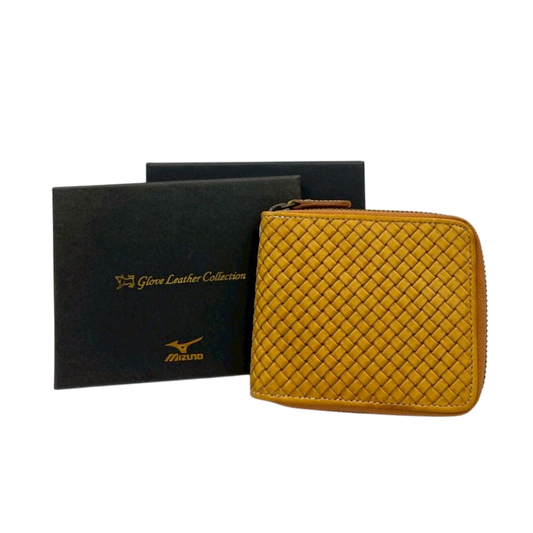 ミズノ　限定革財布（ファスネー付２つ折り）　1GJYG01300　USAコルク