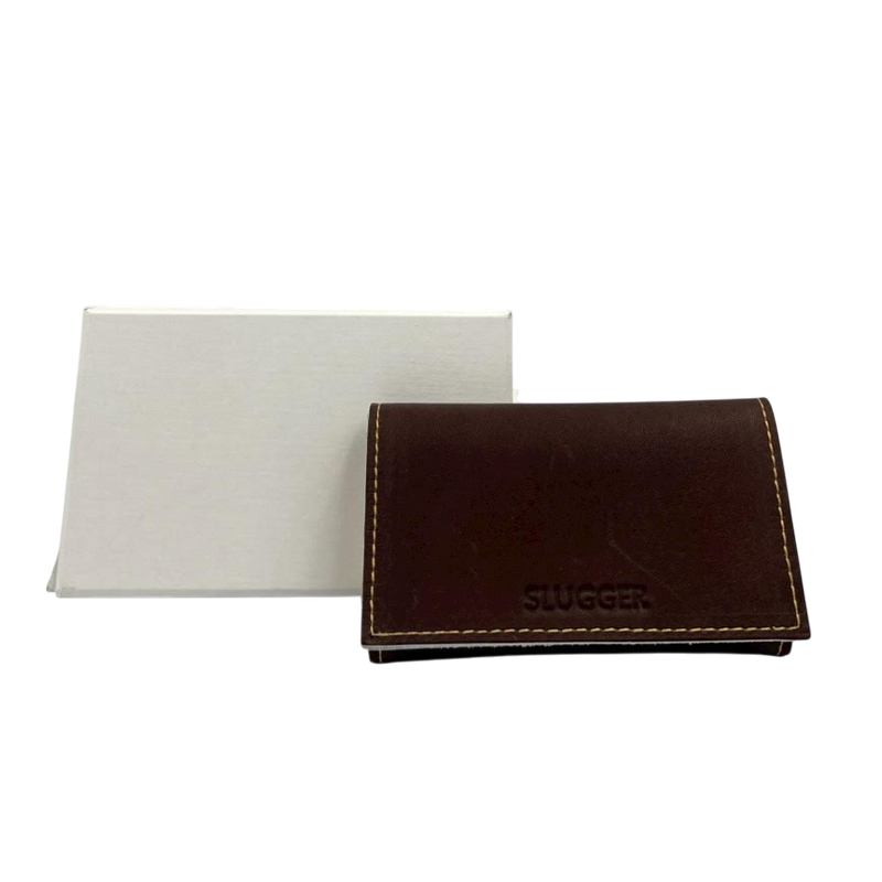 久保田スラッガー　限定革名刺入れ　T-1CC　バーガンディ（こげ茶）　