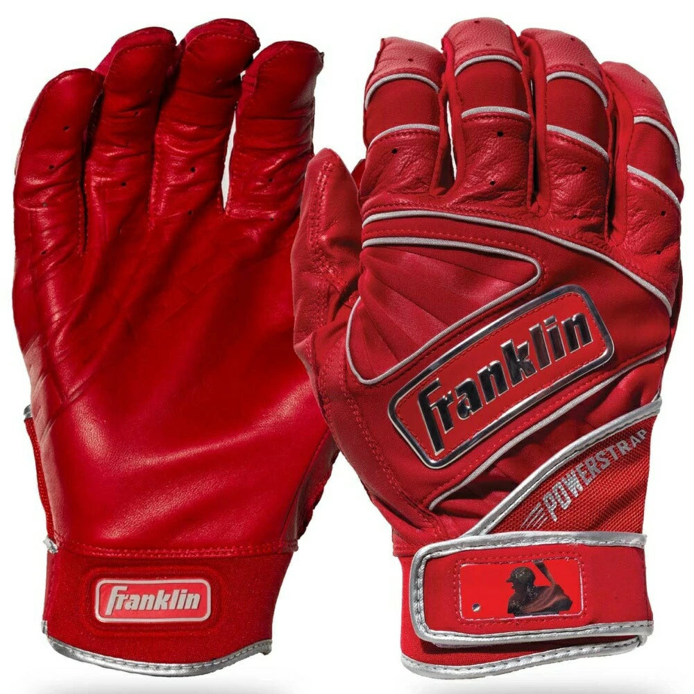 フランクリン　バッティング手袋　パワーストラップクロム　20493　レッド