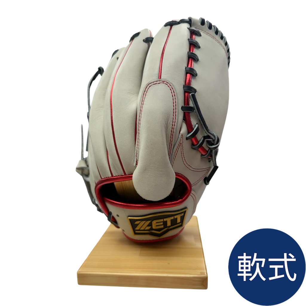ゼット限定　ネオステイタス　軟式投手用　BRGB31521F　グレー×ブラック