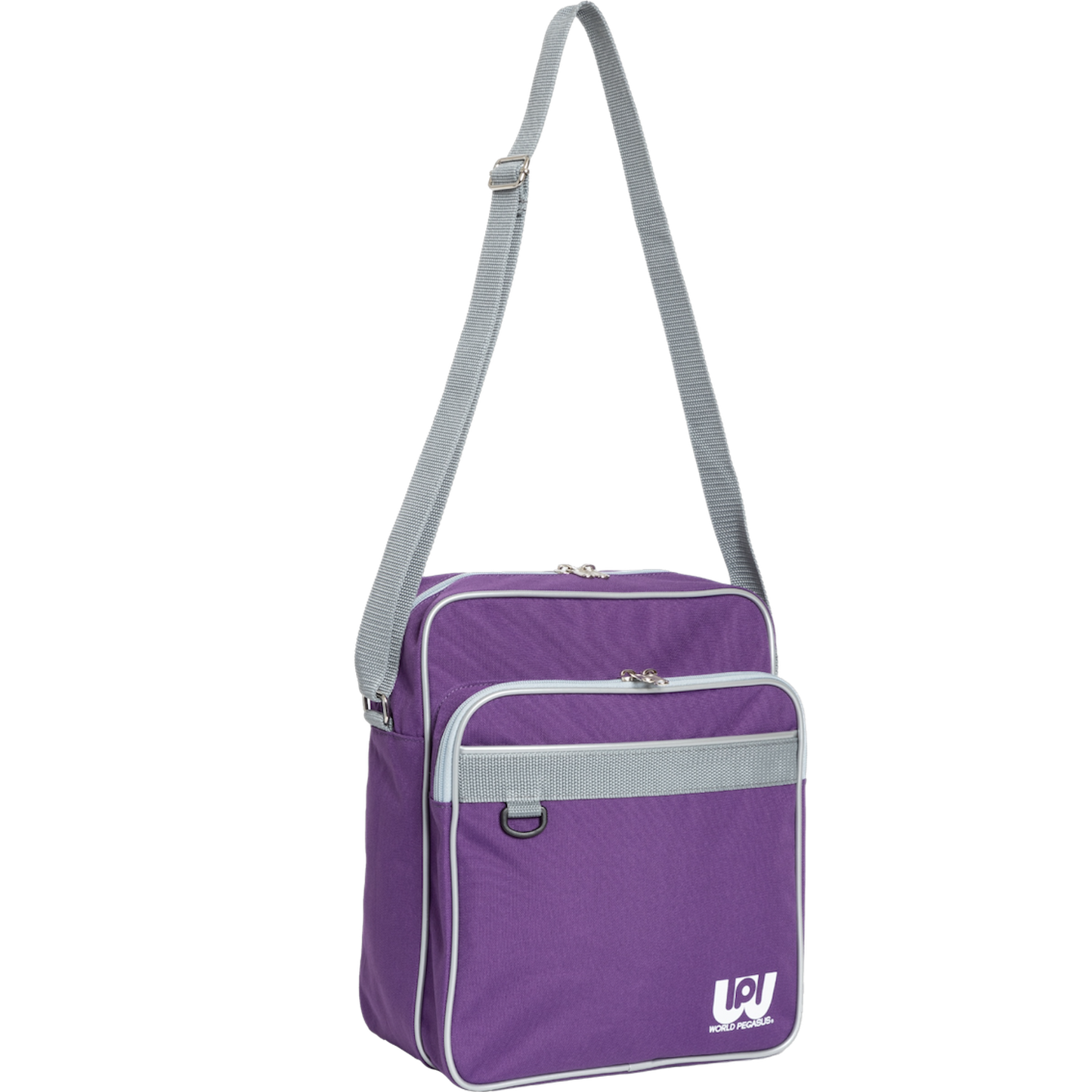 ワールドペガサス　ショルダーバック　WEBC3SSB　パープル×グレー3911