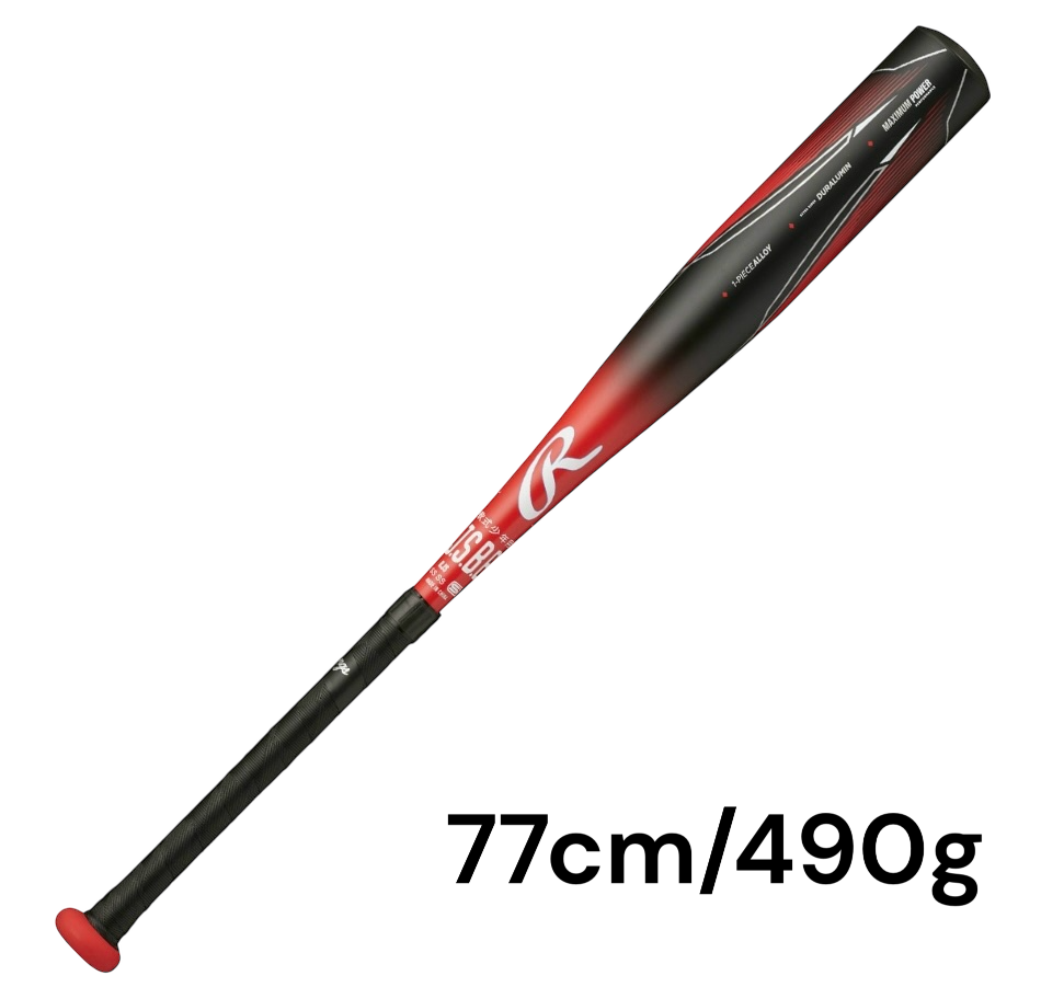 ローリングス　少年軟式バット　BJ45150　ブラック×レッド