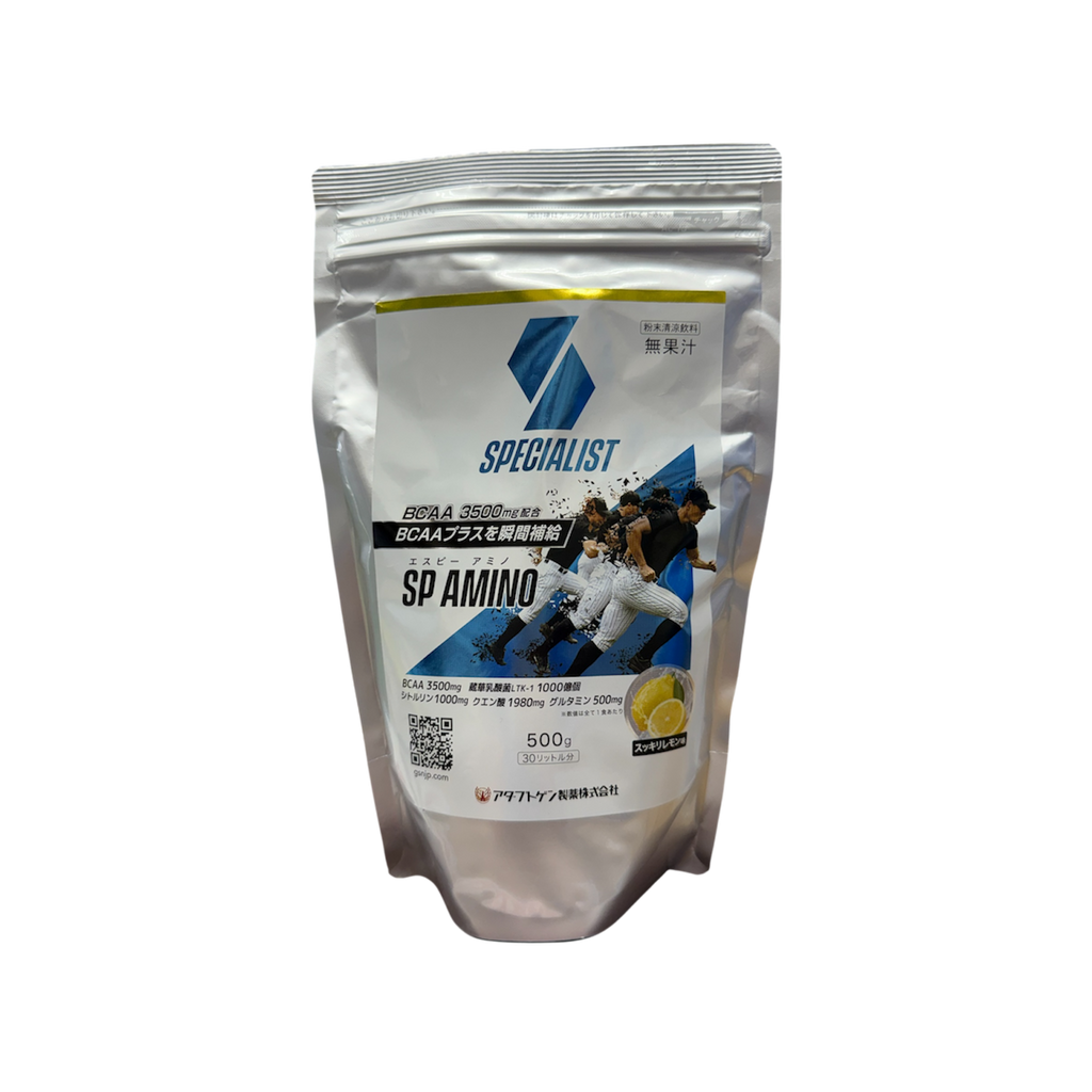 サプリメント　SPECIALIST　SP AMINO　500g(30リットル分)　スッキリレモン味　アダプトゲン製薬株式会社